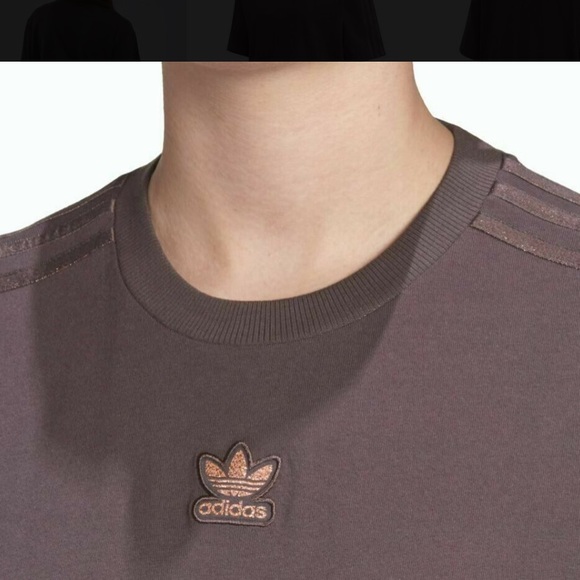 Adidas Boyfriend Brown T-Shirt - Size M - Picture 2 of 5